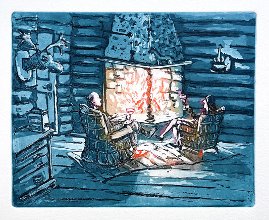 Peiskos på hytta, 2017, Kristian Finborud