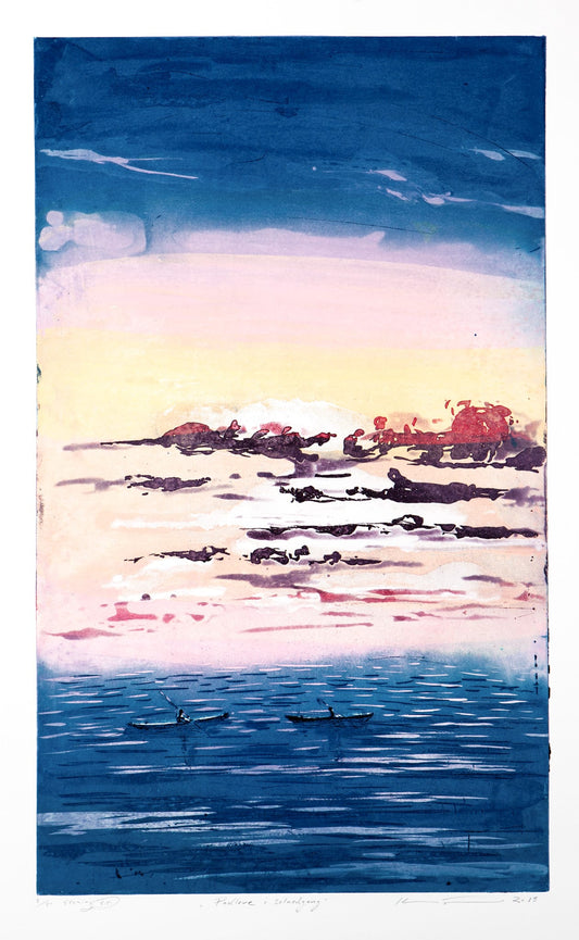 Padlere i solnedgang, 2018, Kristian Finborud