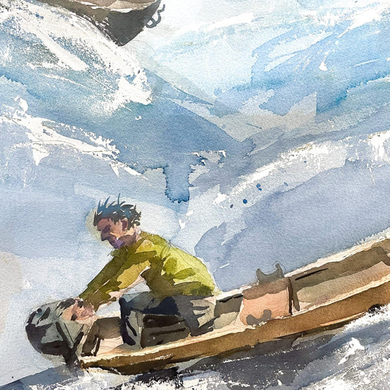 Grov sjø II detalj 1 – Kristian Finborud – 2024