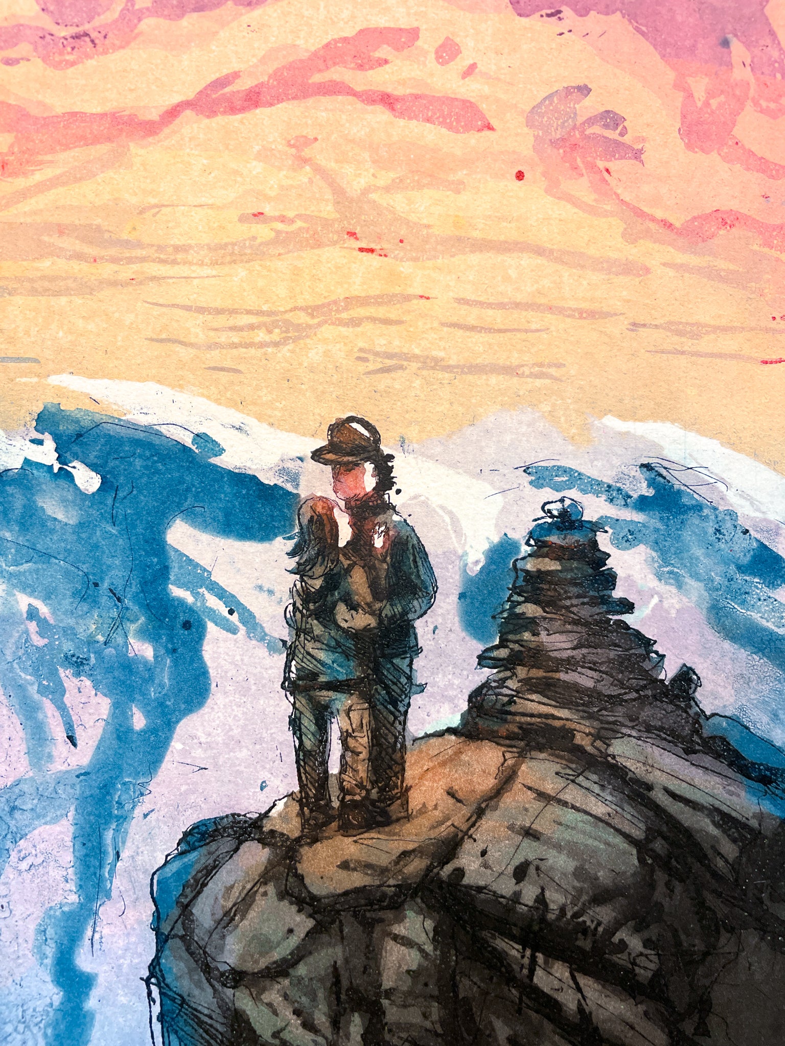 Lykke på toppen (detalj) – Kristian Finborud – 2026