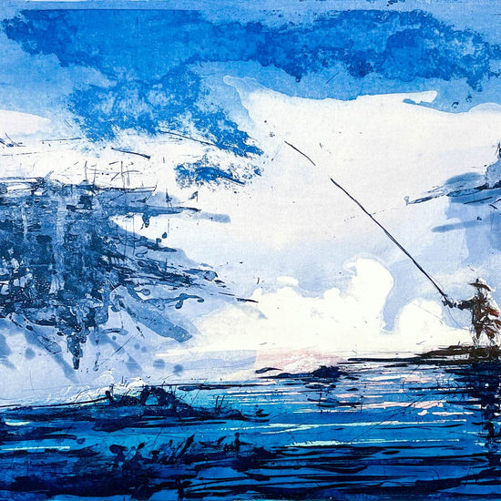 Fluefisker III (blålig) – Kristian Finborud – 2022