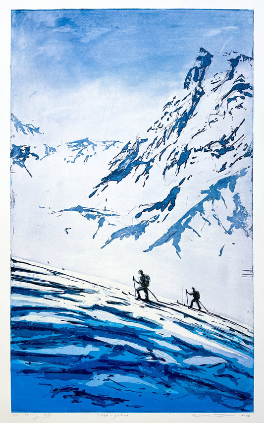 Opp i fjellene (blålig) – Kristian Finborud – 2022